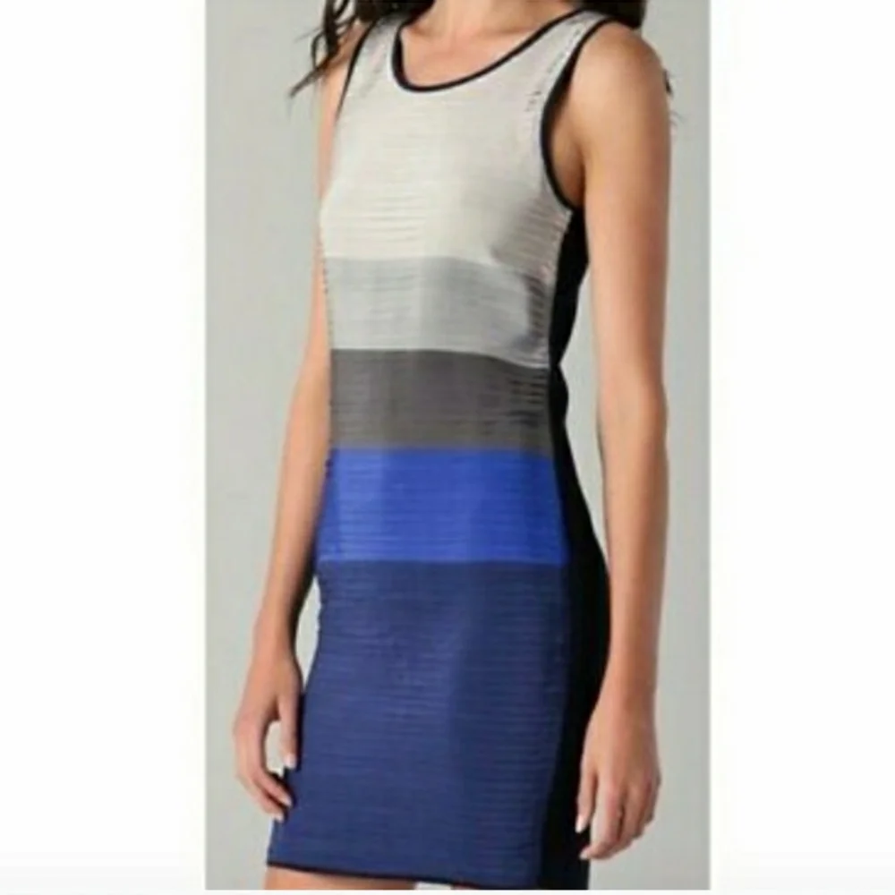 rag & bone Deep Blue Layered Mini Dress Medium - Picture 16 of 16